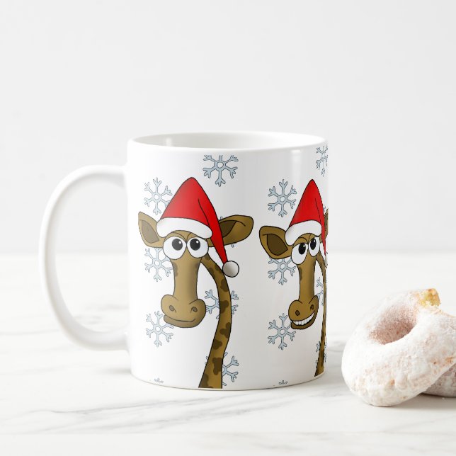Christmas giraffe coffee mug (With Donut)