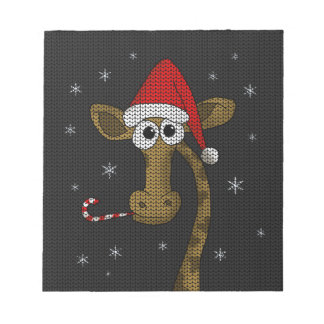 Christmas Giraffe Notepad