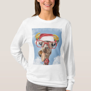 Christmas giraffe T-Shirt