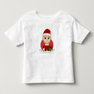 Christmas girl cartoon toddler t-shirt