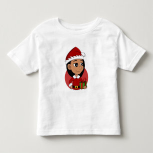 Christmas girl cartoon toddler t-shirt
