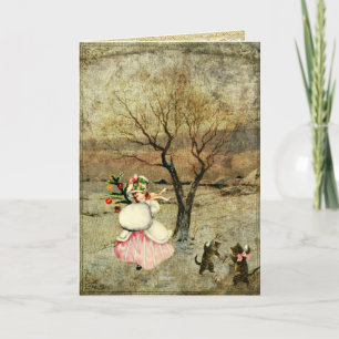 Christmas Girl Holiday Card