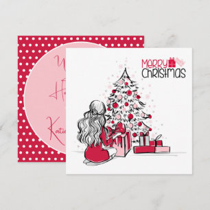 Christmas Girl Holiday Card