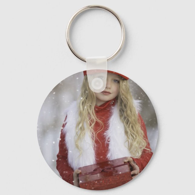 Christmas Girl Keychain (Front)