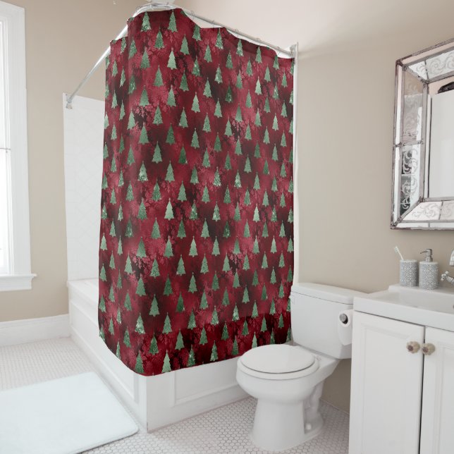 Christmas Glam Shower Curtain (In Situ)