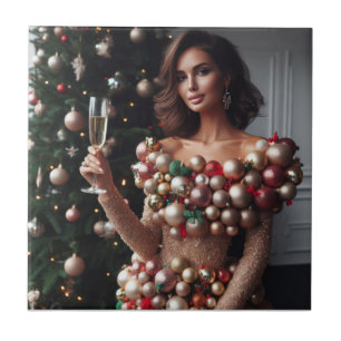 Christmas Glamour Tile