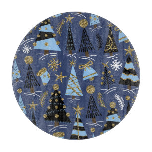 Christmas Glitter: Vintage Pattern Cutting Board
