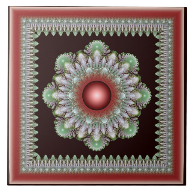 Christmas glossy bright decoration tile (Front)