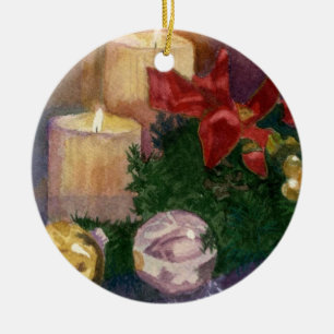 Christmas Glow Ceramic Ornament