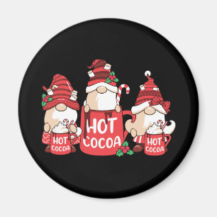 Christmas Gnome and Hot Cocoa Magnet