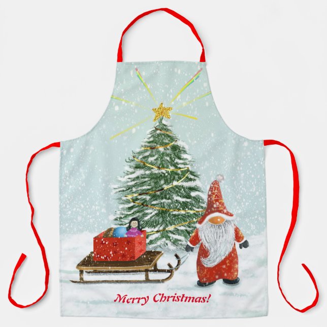 Christmas Gnome Apron (Front)
