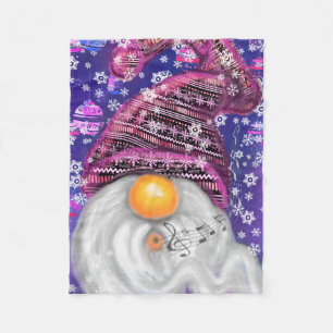 Christmas Gnome Baby Fleece Blanket
