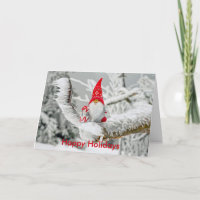 Christmas Gnome Christmas Card