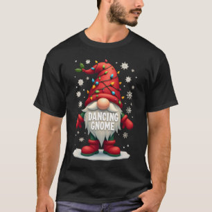 Christmas Gnome Dancing Gnome Family Christmas (3) T-Shirt