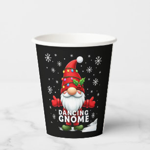 Christmas Gnome Dancing Gnome Family Christmas (4) Paper Cups
