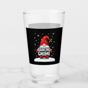 Christmas Gnome Dancing Gnome Family Christmas (5) Glass