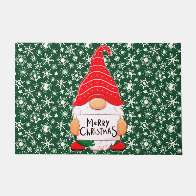 Christmas Gnome   Doormat (Front)