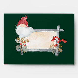 Christmas Gnome Envelope with Return Address