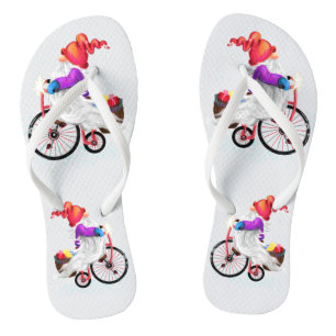 Christmas Gnome Flip Flops