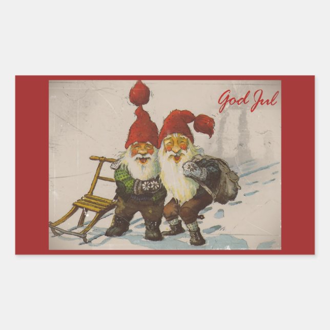 Christmas Gnome Friends Sticker (Front)