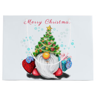 Christmas Gnome Gift Bag