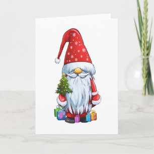 Christmas Gnome Gonk Dressed In A Festive Outfit Card