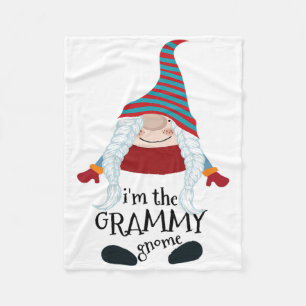 Christmas Gnome Grammy Family Group Fleece Blanket