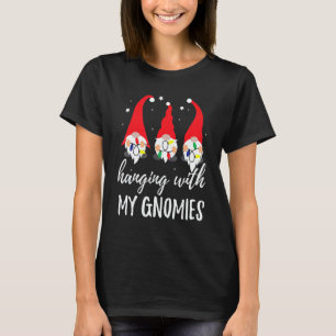 Christmas Gnome Hanging With My Gnomies Men Women  T-Shirt
