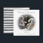 Christmas Gnome | Imp | Christmas Holiday Card<br><div class="desc">Its been quite a year for everyone around the world, spread some christmas cheer by sending these cute, fun christmas cards to your friends and family. Featuring cute grey and white christmas gnomes/impsin a white overlay surround!' Easily edited if you would rather your own christmas message and then personalized with...</div>