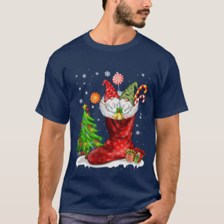 Christmas Gnome In A Stocking Cute Christmas T-Shirt