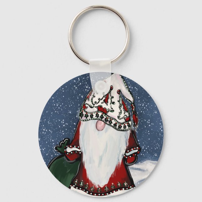 CHRISTMAS GNOME   KEYCHAIN (Front)