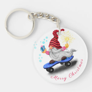 Christmas Gnome Keychain