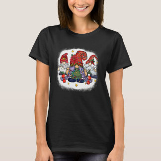 Christmas Gnome  Men Women Buffalo Plaid Red Chris T-Shirt