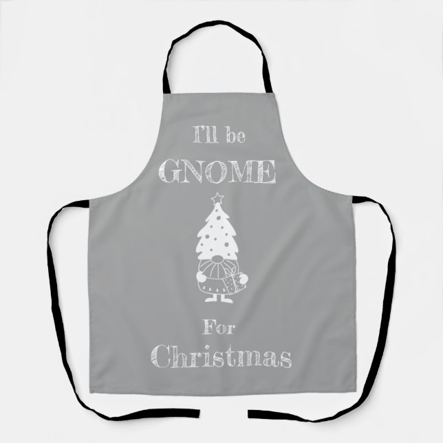 Christmas Gnome modern scandi decor  Apron (Front)