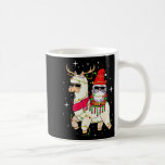 Christmas Gnome On Llama, Cute Alpaca Chanukah Chr Coffee Mug<br><div class="desc">Christmas Gnome On Llama,  Cute Alpaca Chanukah Christmas</div>