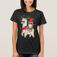 Christmas Gnome On Llama, Cute Alpaca Chanukah Chr