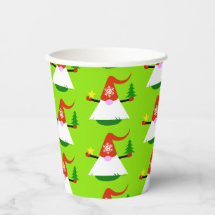 Christmas Gnome Paper Party Cups
