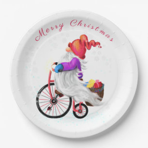 Christmas Gnome Paper Plates