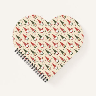 Christmas Gnome Party Pattern Notebook