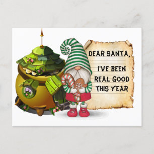 Christmas Gnome Postcard