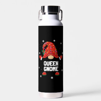 Christmas Gnome Queen Gnome Family Christmas Water Bottle