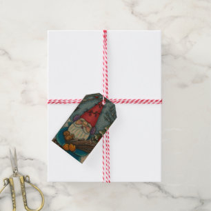 CHRISTMAS GNOME, SQUIRREL, WOODPECKER & CARDINAL GIFT TAGS