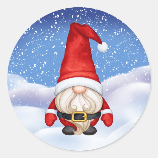 Christmas Gnome Sticker (Front)