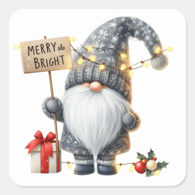 Christmas  Gnome Stickers (Front)