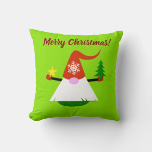 Christmas Gnome Throw Pillow