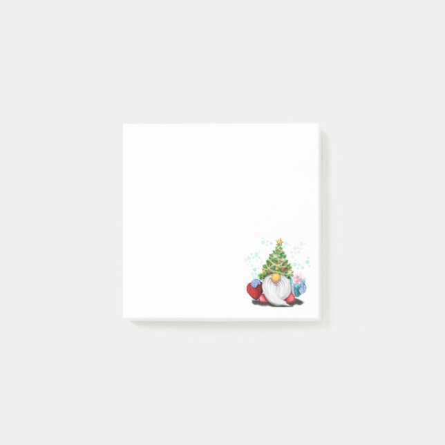 Christmas Gnome with Gift Sticky Notes (Front)