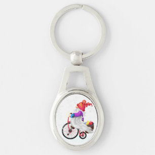 Christmas Gnome with Gifts Keychain