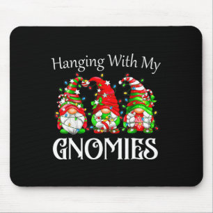 Christmas Gnome With My Gnomies Family Pyjamas Mouse Pad