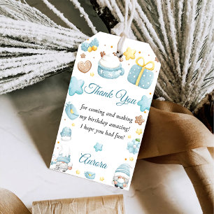 Christmas Gnomes Birthday Party  Gift Tags