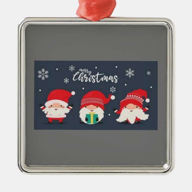 **CHRISTMAS GNOMES** CHRISTMAS ORNAMENT (Front)
